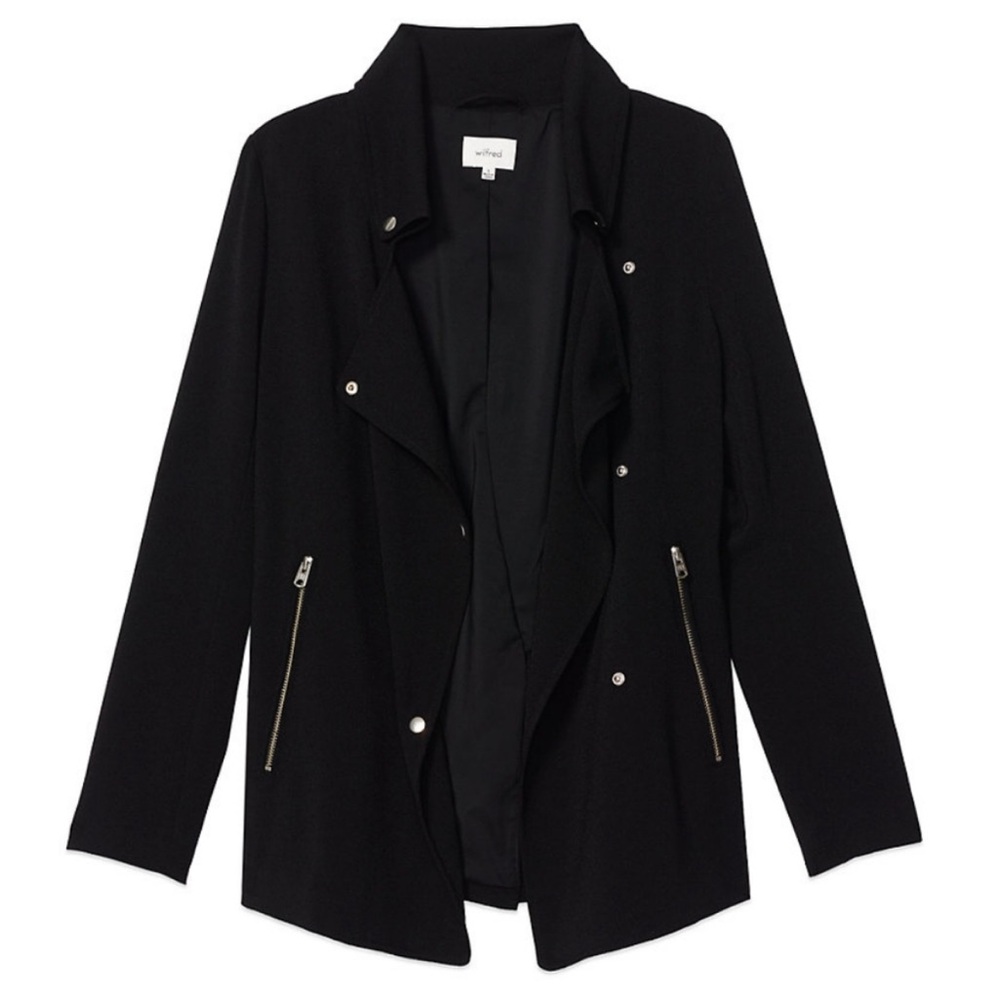 Aritzia | Wilfred Mayet Military Draped Jacket Black